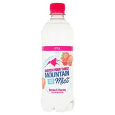 Mountain Mist Berries & Cherries Flavoured Still Spring Water 500ml (Case of 12)  Adomoo